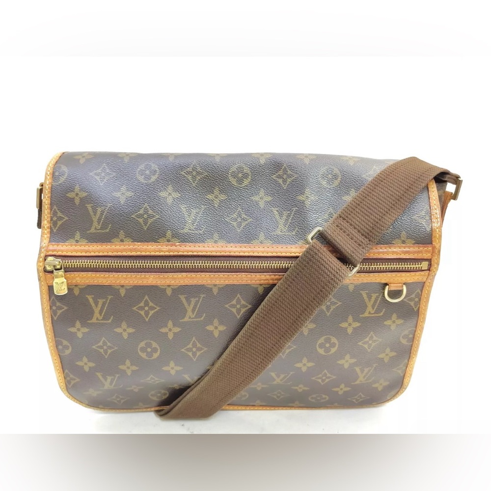 Authentic Louis Vuitton LV Shoulder Bag Messenger Bosphore GM size color Brown
